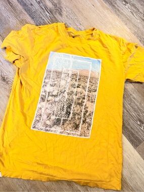 Altamont Men's Yellow Graphic Crewneck T-Shirt